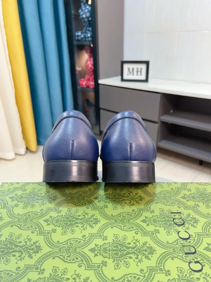 Men's shoes 💰500🌹🌹Niuli [GUCCI Gucci] A new style of formal men's leather shoes is coming~ The original quality upper is made of patent leather imported from Italy, the leather is soft and delicate, comfortable and soft first-layer cowhide lining, rubber wear-resistant outsole, the shoe shape is dignified and domineering, and the luxury charm cannot be concealed! The natural and free nouveau riche leads the trend. Code number: 38-44